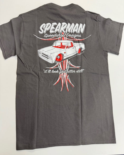 Classic short sleeve shirt - Gray C10 Custom hand designed