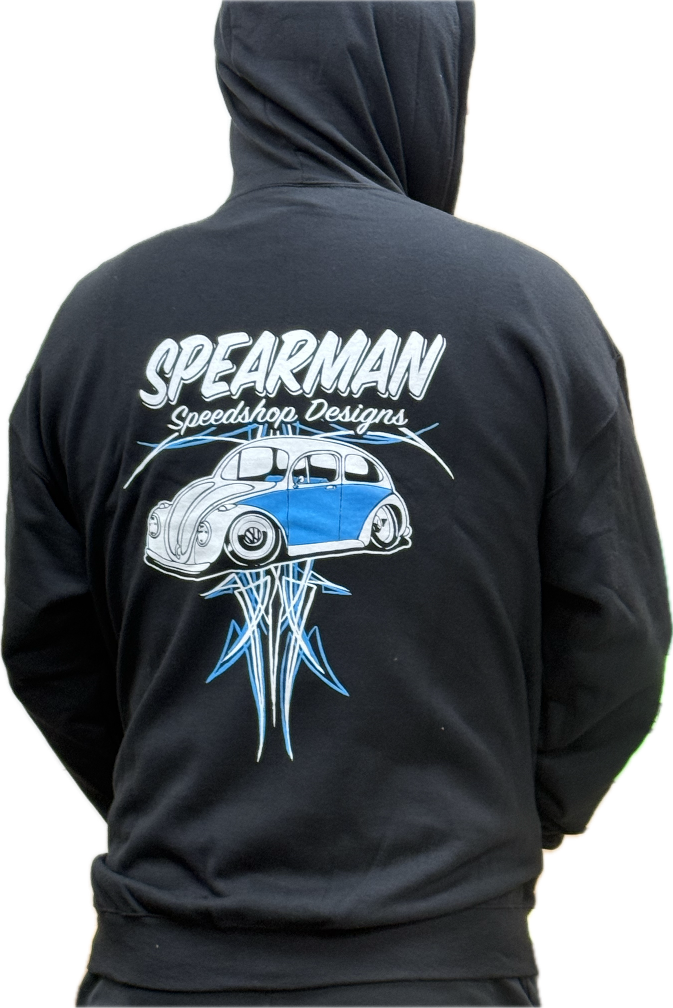 Hoodie w/ zip - Classic custom beetle